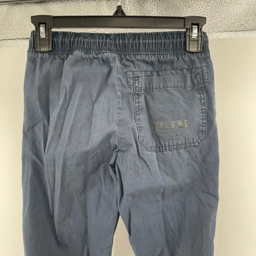 H&M Boys Navy Blue 100% Cotton Joggers Size 8 | Elastic Drawstring Waist - Picture 10 of 16